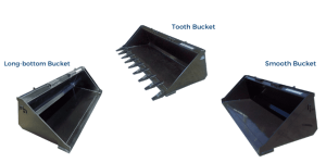 Blue Diamond Attachments - 60” Low Profile-Long Bottom Tooth General Purpose Bucket