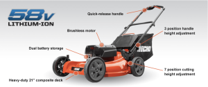 Echo CLM-58V4AH Lawnmower with 4AH Battery & Charger