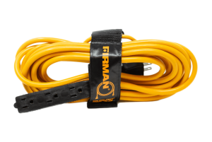 Firman 50' Medium Duty 5-15P to (3) 5-15R Generator Utility Power Cord with Storage Strap - 2020